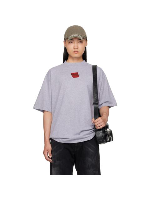 BALENCIAGA Grey Taped T-Shirt