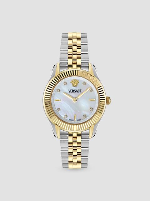 VERSACE Women's Greca Time Two-Tone Stainless Steel & 0.04 TCW Diamond Bracelet Watch/30MM - Two Tone