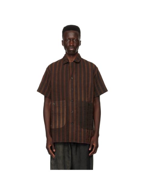 UMA WANG Brown Terry Shirt