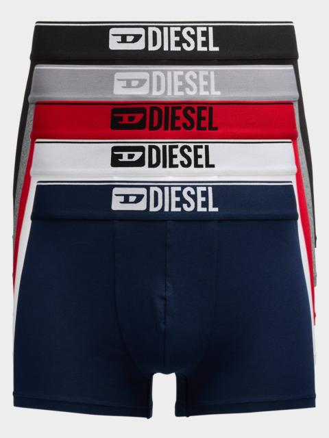 Diesel Men's Damien Multicolor DBox 5-Pack Boxer Briefs