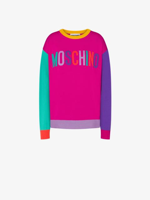 Moschino COLOUR BLOCK WOOL JUMPER