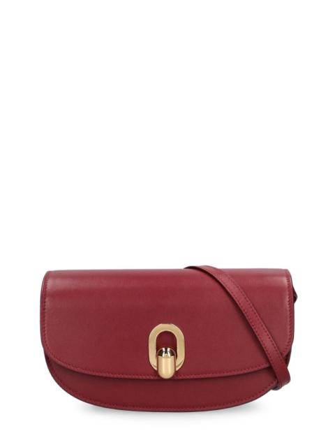 SAVETTE The Tondo Crescent leather shoulder bag