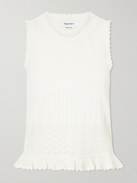 Alexander McQueen Knitted Jersey Tank