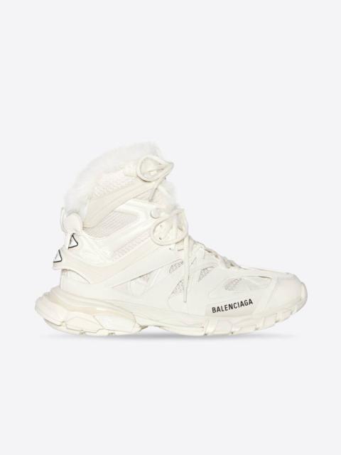 BALENCIAGA Women's Track Hike Sneaker Fake Fur in Beige