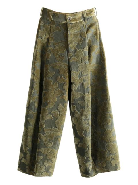 UMA WANG jacquard palazzo trousers