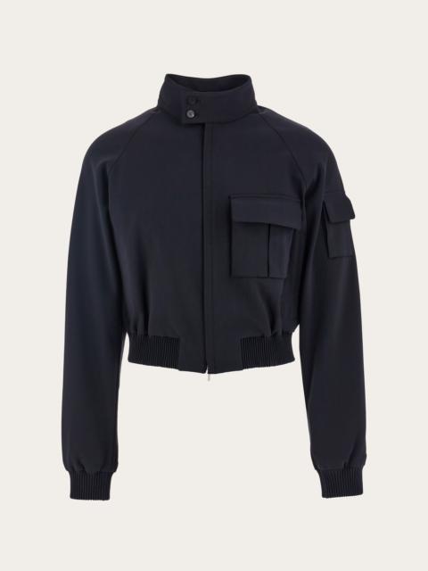 FERRAGAMO Cropped bomber jacket