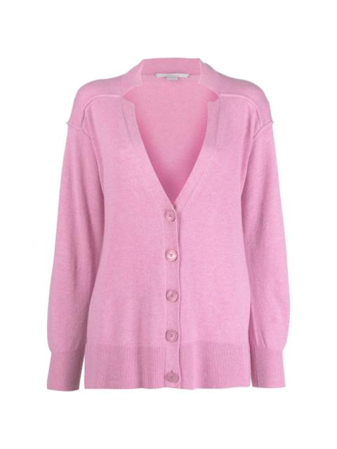 Stella McCartney notched-detail oversized cardigan