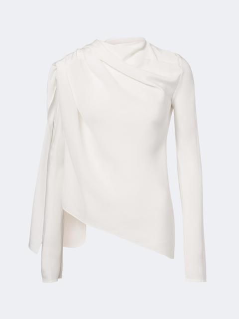 TOVE Maevi draped caped silk top