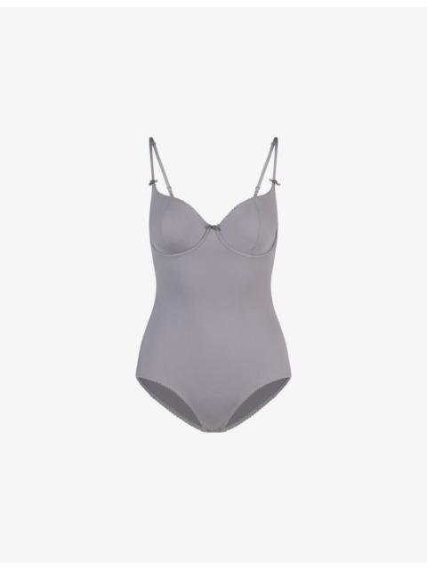 Vintage Shapewear Unlined Demi Jersey Bodysuit