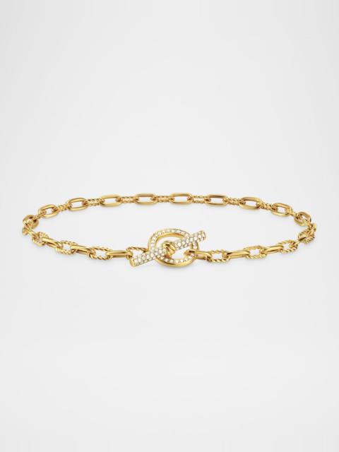 DAVID YURMAN Madison Chain Bracelet in 18K Gold with Diamonds, 3mm