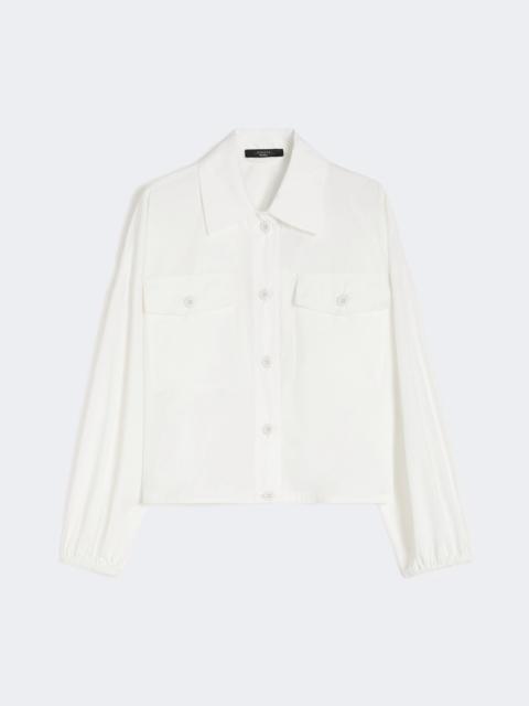 WEEKEND Max Mara WKIORIGANO Oversized jacket in cotton poplin - IVORY