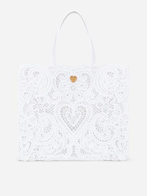 Dolce & Gabbana Large cordonetto lace Beatrice shopper