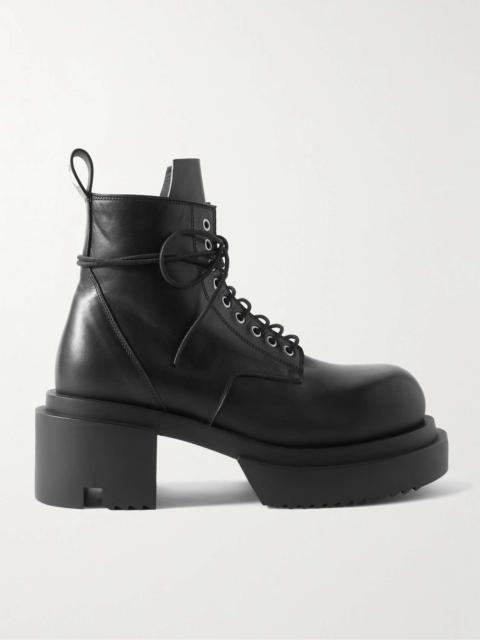 Rick Owens Low Army Bogun Platform Leather Boots