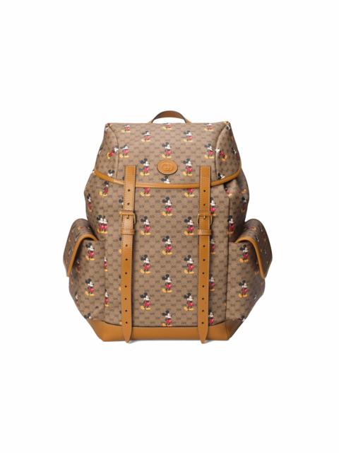 GUCCI Gucci x Disney Backpack Mini GG Supreme Mickey Mouse Medium Beige