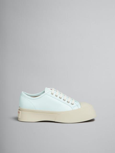 LIGHT BLUE NAPPA LEATHER PABLO LACE-UP SNEAKER