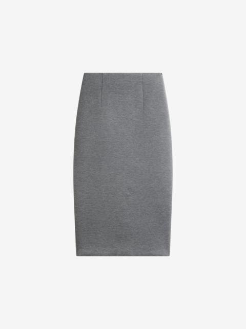 The Frankie Shop Anya Neoprene Midi Skirt - Grey Melange