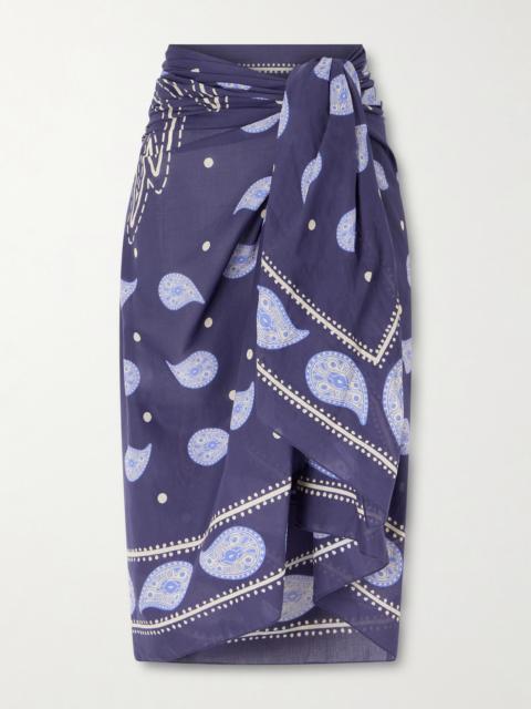 Johanna Ortiz Vibrant Horizons Printed Cotton Pareo