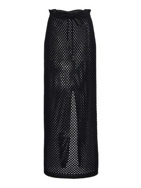 KALLMEYER Regina Cotton-Blend Maxi Skirt black