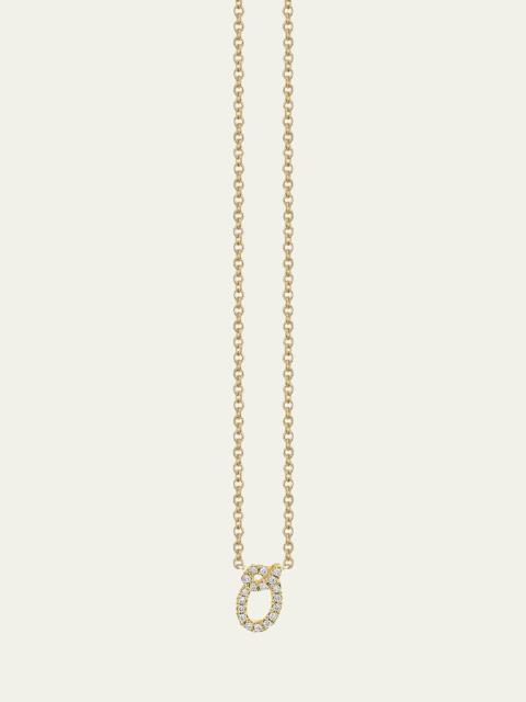 SYDNEY EVAN 14k Diamond Pave Initial Necklace