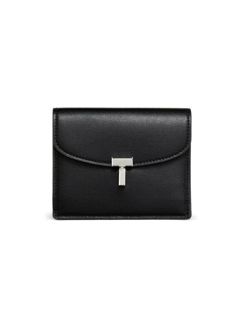 TOTEME Women's T-Lock Leather Cardholder - Black