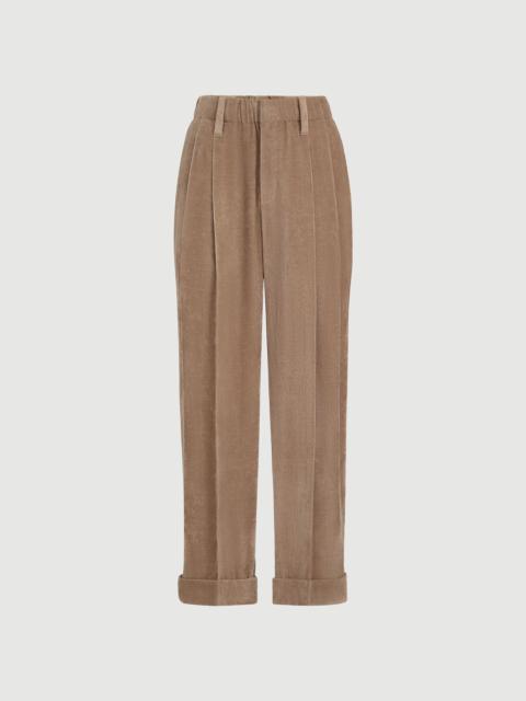 Brunello Cucinelli Fluid corduroy baggy sartorial trousers