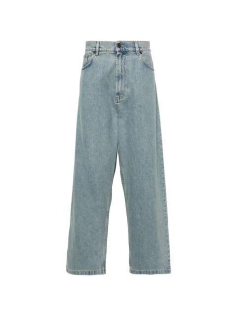 Moschino mid-rise wide-leg jeans