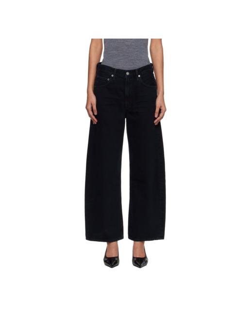 AGOLDE Black Low Curve Crop Jeans