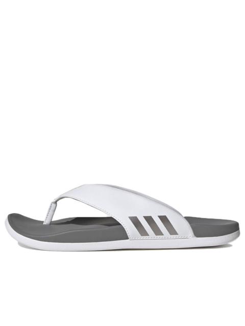adidas (WMNS) adidas Adilette Comfort Flip Flop 'White Grey' HQ4459