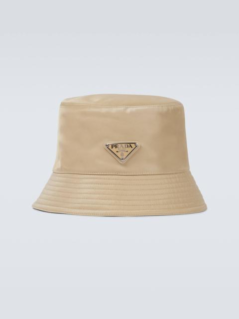 Prada Logo tab bucket hat