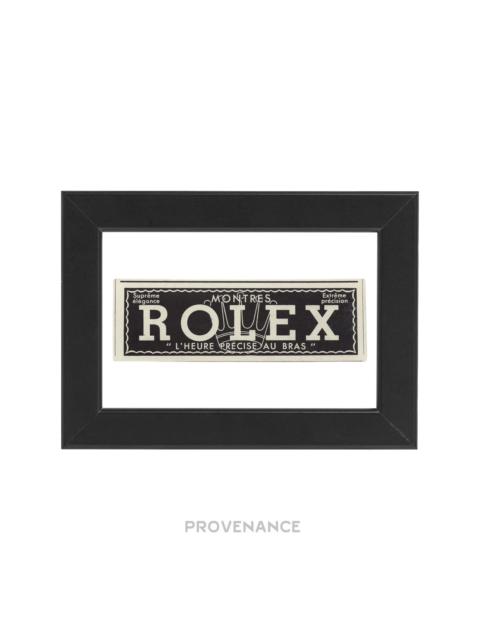 ROLEX Rolex Antique Vintage Newsprint Ad - Crown Logo