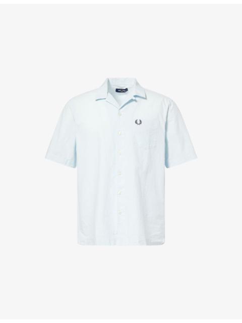 Fred Perry Revere-Collar Cotton Seersucker Shirt