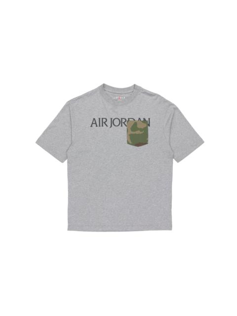 Air Jordan Camo Mashup Pocket Short Sleeve Gray CZ0595-091