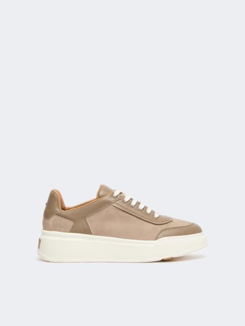 Max Mara MAXISUEDE Urban suede sneakers - MEDIUM GREY