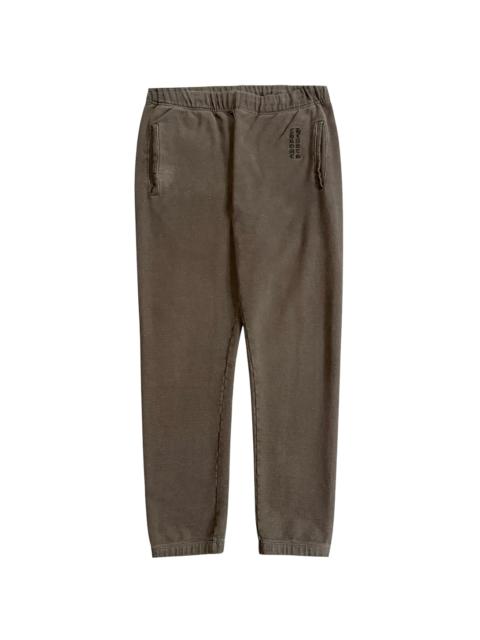 Chrome Hearts Y Not Embroidered Vertical Logo Sweatpants "Grey / Black" CHRM1227