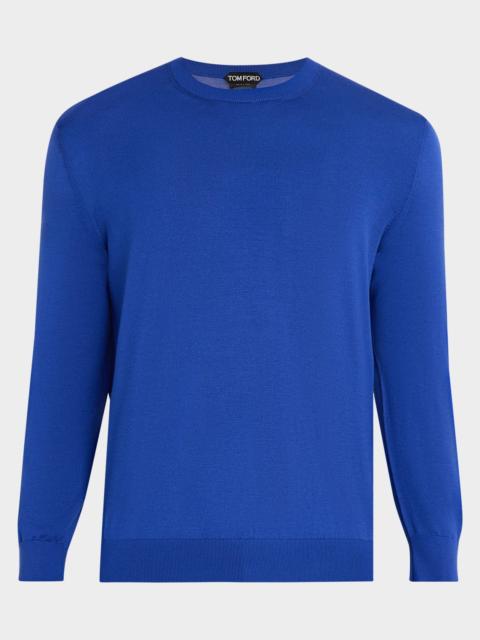 TOM FORD Men's Silk Knit Crewneck Sweater