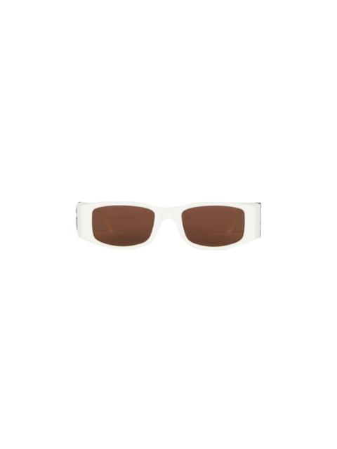 Palm Angels Angel Sunglasses 'White/Brown'