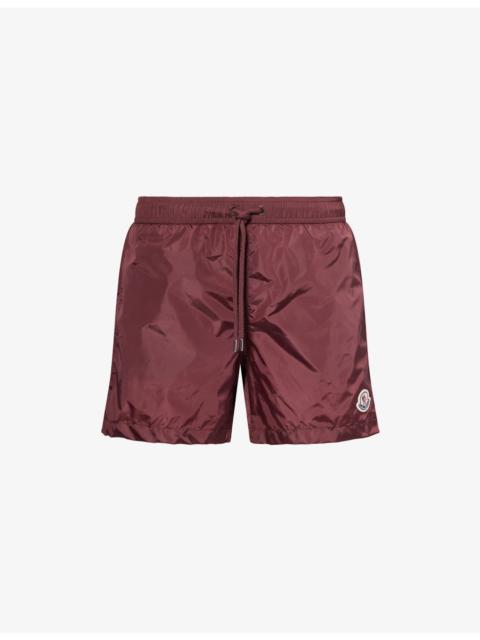 Moncler Brand-Patch Drawstring Swim Shorts