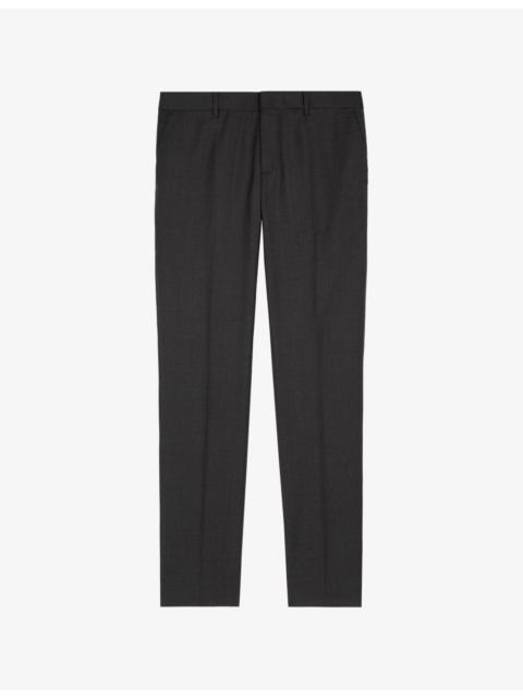 The Kooples Slim-fit mid-rise wool suit trousers