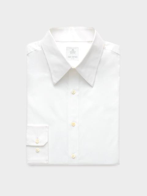 TODD SNYDER Poplin Long Point Collar Dress Shirt
