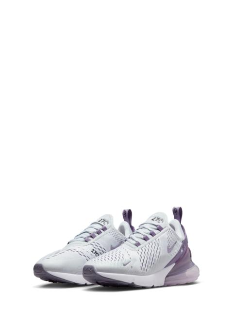 Nike Air Max 270 Sneaker in Platinum/White/Lilac at Nordstrom