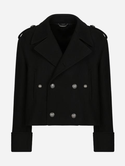 Dolce & Gabbana Short wool military-style coat