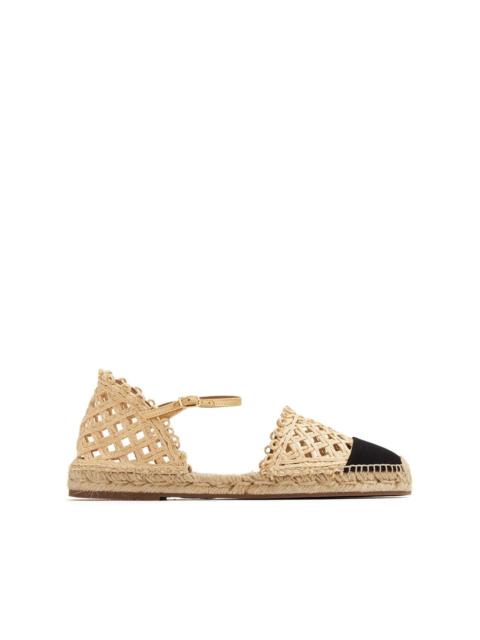 Sunburst almond-toe espadrilles