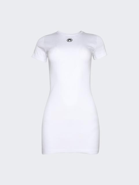 Rib  T-shirt Dress White