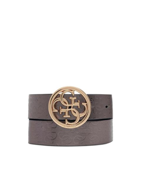 GUESS USA logo-debossed reversible belt