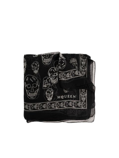 Alexander McQueen skull-print scarf