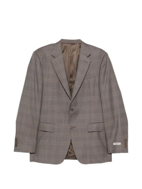 Canali check two-button blazer