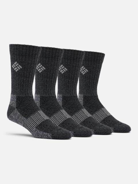 Columbia Men's Moisture Control Basic Crew Socks - 4 Pack