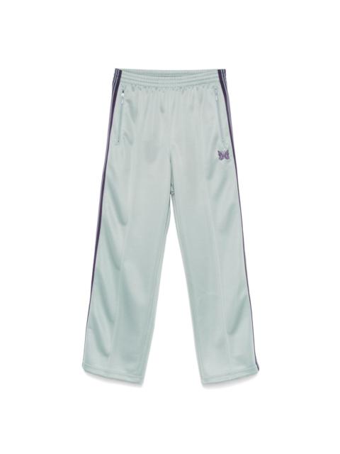 embroidered-logo trousers
