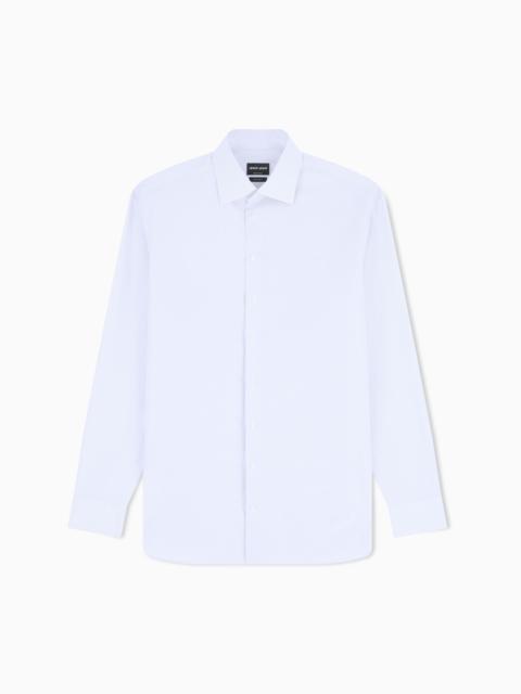 GIORGIO ARMANI REGULAR-FIT SHIRT IN LUXURY STRIPED COTTON
