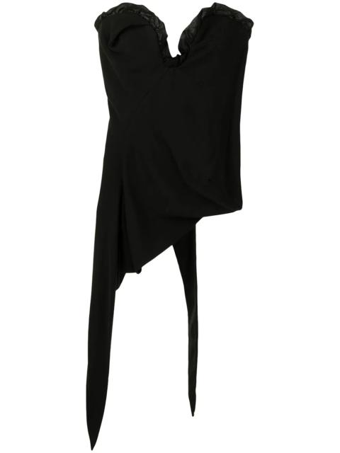 VISCOSE/VOILE CORSET BLACK